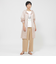【カタログ掲載品】【ウォッシャブル】コットン麻ブレンドストレッチワイドストレートパンツ