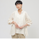 【1枚で決まる】【ウォッシャブル】ヘアリ－ジャカードブラウス