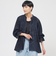 【1枚で決まる】【ウォッシャブル】ヘアリ－ジャカードブラウス