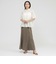 【SANYO Style EDITION掲載】【ウォッシャブル】タイルジャカードコンビブラウス