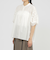 【SANYO Style EDITION掲載】【ウォッシャブル】タイルジャカードコンビブラウス
