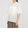 【SANYO Style EDITION掲載】【ウォッシャブル】タイルジャカードコンビブラウス