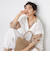 【SANYO Style EDITION掲載】【ウォッシャブル】アイレットメッシュレイヤードニット