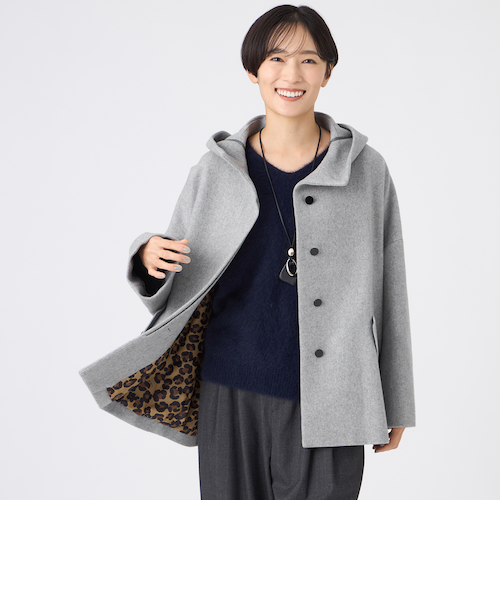 SANYO Style EDITION掲載】ウールスーパービーバーフーデッドコート