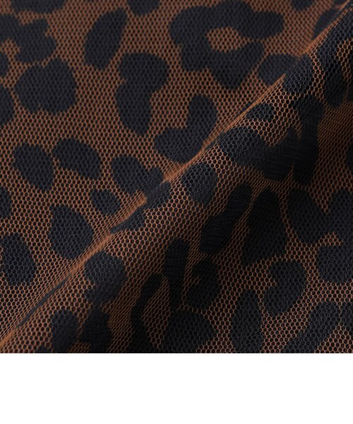 美品 EPOCA THE SHOP エポカ チュールレオパードプリントスカート