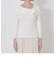 【La maglia】アシンメトリー　フリルニットプルオーバー
