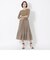 【EPOCA STORIA】フリルコンビ　ニットプルオーバー《WEB＆EPOCA THE SHOP店舗限定》