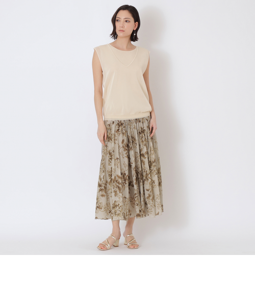 レーヨンナイロンストレッチ レイヤードニット｜エポカの通販｜&mall