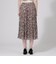 ジョーゼットフラワープリント　プリーツスカート