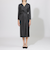 【EPOCA DI BASE】 コンパクトウールフラノ カシュクールドレス 《WEB＆一部店舗限定》