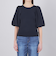 【La maglia】 ギャザースリーブニットプルオーバー