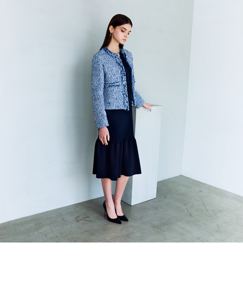 エポカ　EPOCA  ノーカラースーツ 未使用品 エポカ EPOCA 20AW スーツ ノーカラージャケット スカート