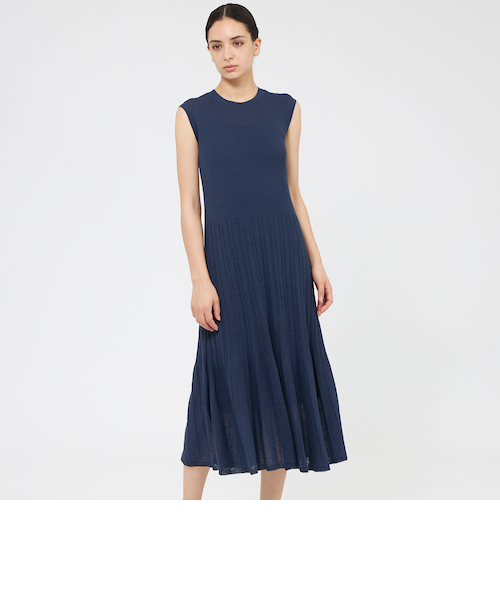 リネンナイロン リブニットドレス｜エポカの通販｜&mall（アンドモール