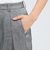 リネンブレンド テーパードパンツ