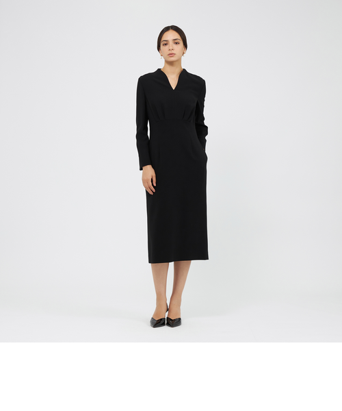 ダブルクロスＶネックワンピース Spick&Span ダブルクロスvネックワンピース