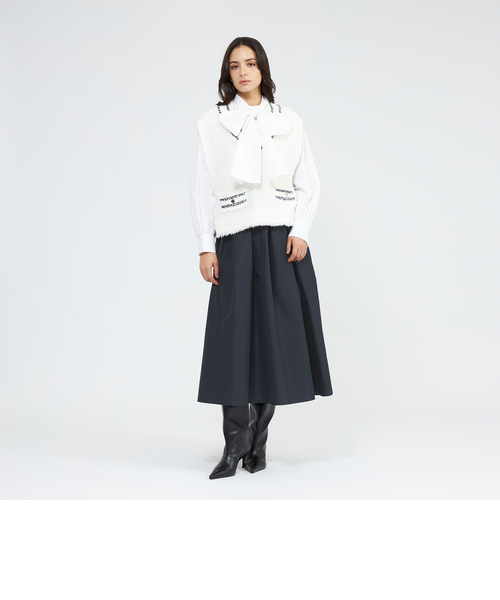 ジャンパースカート /タブリエ セール】 【WEB限定・洗える】 コンパクトダブルフェイス