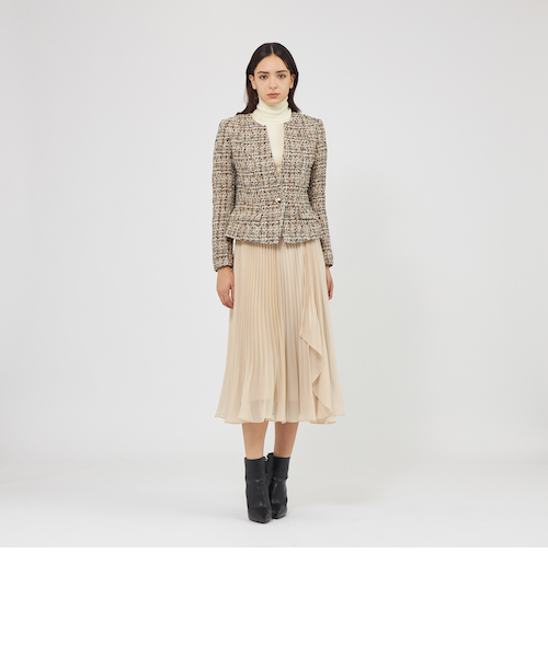 ファンシーツィード ノーカラージャケット｜エポカの通販｜&mall