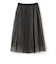 チュールプリーツスカート