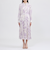 マーブルプリント プリーツドレス