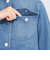 ストレッチデニム ノーカラージャケット