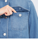 ストレッチデニム ノーカラージャケット