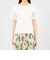 【La maglia estate】 メッシュパフスリーブ ニットプルオーバー