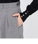 プレーンウィーブストレッチ ワイドストレートパンツ