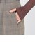 グレンチェックストレッチ ワイドストレートパンツ