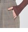 グレンチェックストレッチ ワイドストレートパンツ
