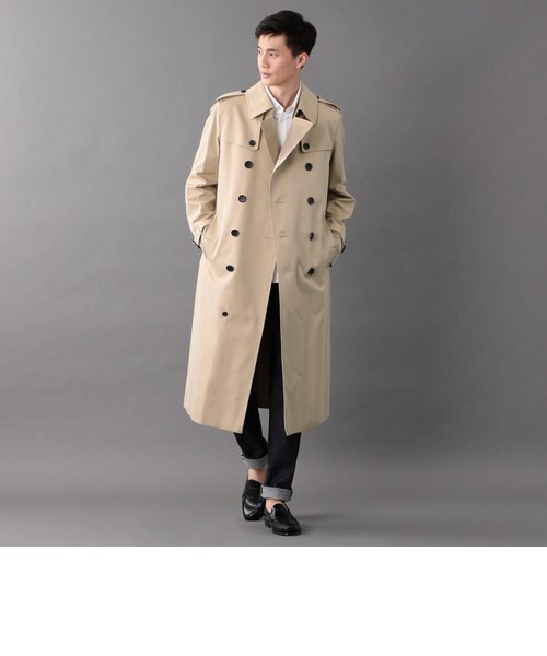 【新品タグ付き】 DOUBLE STANDARDCLOTHINGトレンチコート ロング丈ダブルトレンチコート【撥水加工】 (GWL21100-01