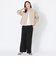 ポリエステルツイルワイドパンツ