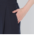 ポリエステルツイルワイドパンツ