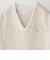 ツイードニットベスト