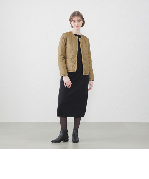 マッキントッシュフィロソフィー　ノーカラー　ライトダウンジャケット WEB&一部店舗限定】ノーカラーキルティングジャケット