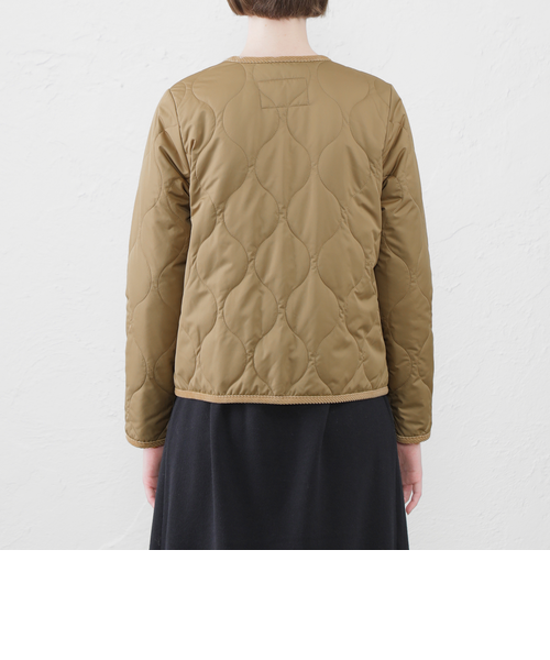 WEB&一部店舗限定】ノーカラーキルティングジャケット