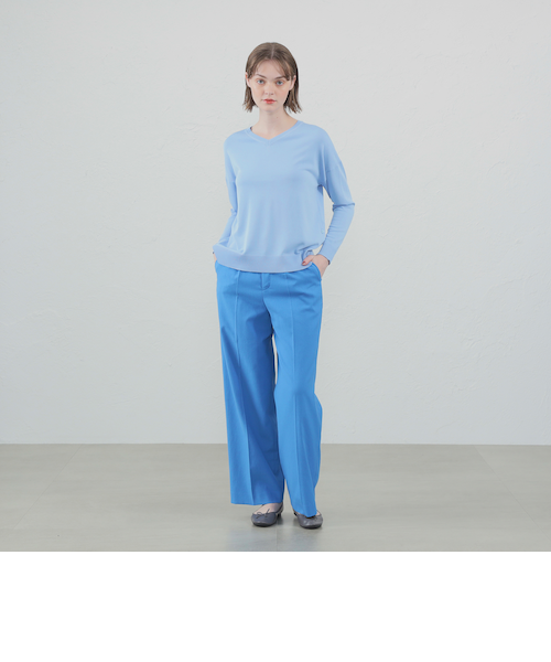 新品未使用☆マッキントッシュフィロソフィー ワイドストレートパンツ　サイズ38 2024年春夏モデル】ドライオックスフォードワイドパンツ