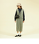 サテンシャーリングブラウス