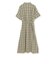 GREY LABEL バンドカラーチェックワンピース