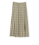 GREY LABEL プリーツチェックスカート