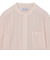 GREY LABEL ストライプバンドカラー半袖シャツ