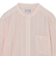 GREY LABEL ストライプバンドカラー半袖シャツ