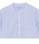 GREY LABEL ストライプバンドカラーショートスリーブシャツ