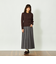 GREY LABEL チェックプリーツスカート