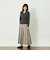 GREY LABEL チェックプリーツスカート
