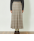 GREY LABEL チェックプリーツスカート