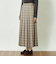 GREY LABEL チェックプリーツスカート