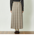 GREY LABEL チェックプリーツスカート
