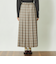 GREY LABEL チェックプリーツスカート