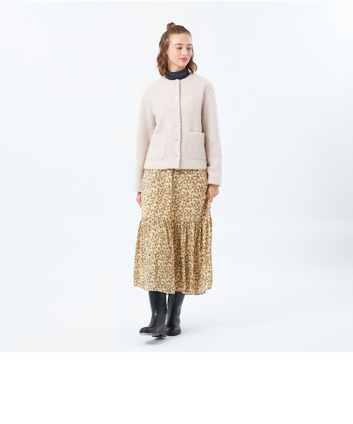 HESSLE（ヘスル）】ノーカラーショートコート｜マッキントッシュ