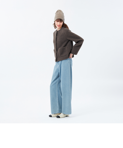 HESSLE（ヘスル）】ノーカラーショートコート｜マッキントッシュ